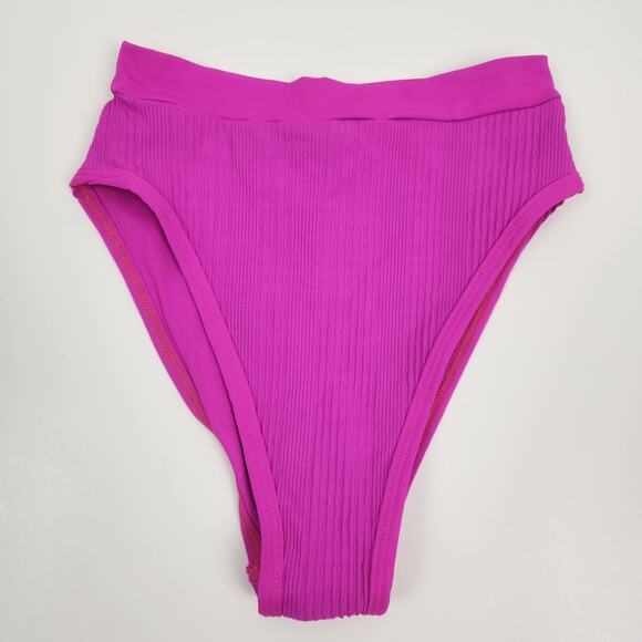 L*Space Frenchi Bitsy Bikini Bottom in Bright Fuchsia Pink Size Small NWT - Picture 2 of 5